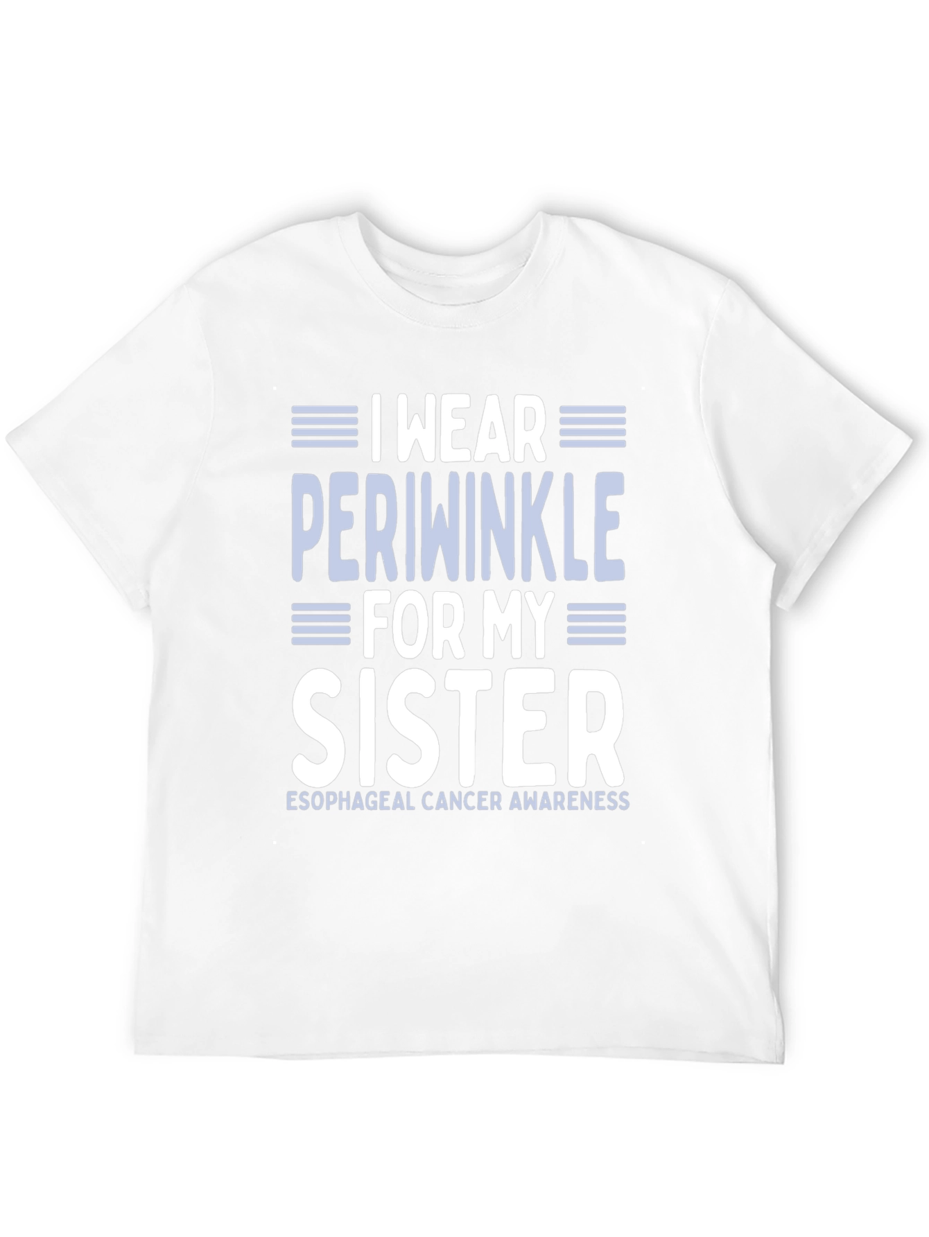 Periwinkle Esophageal Cancer Awareness T-Shirt
