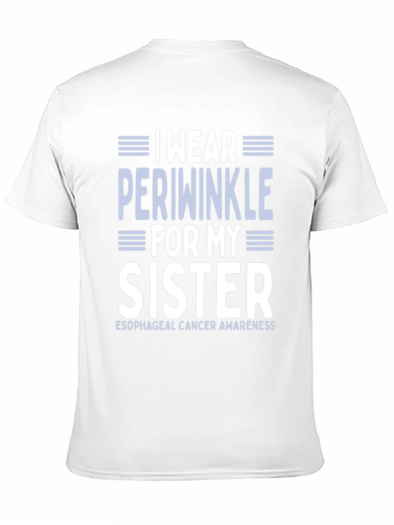 Periwinkle Esophageal Cancer Awareness T-Shirt