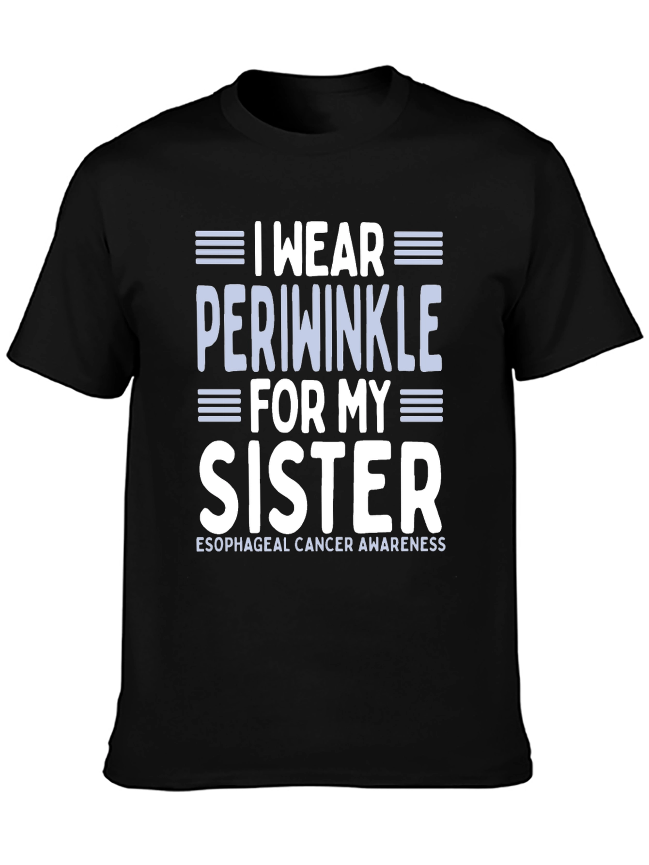 Periwinkle Esophageal Cancer Awareness T-Shirt