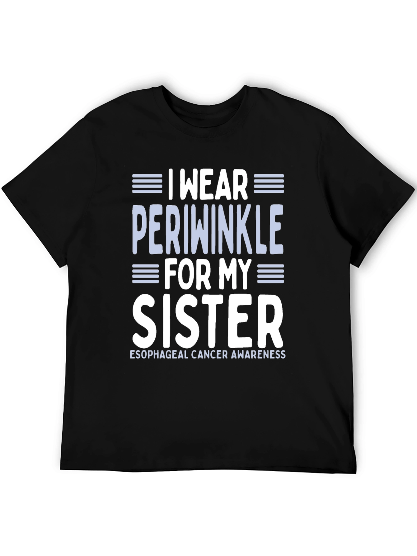 Periwinkle Esophageal Cancer Awareness T-Shirt