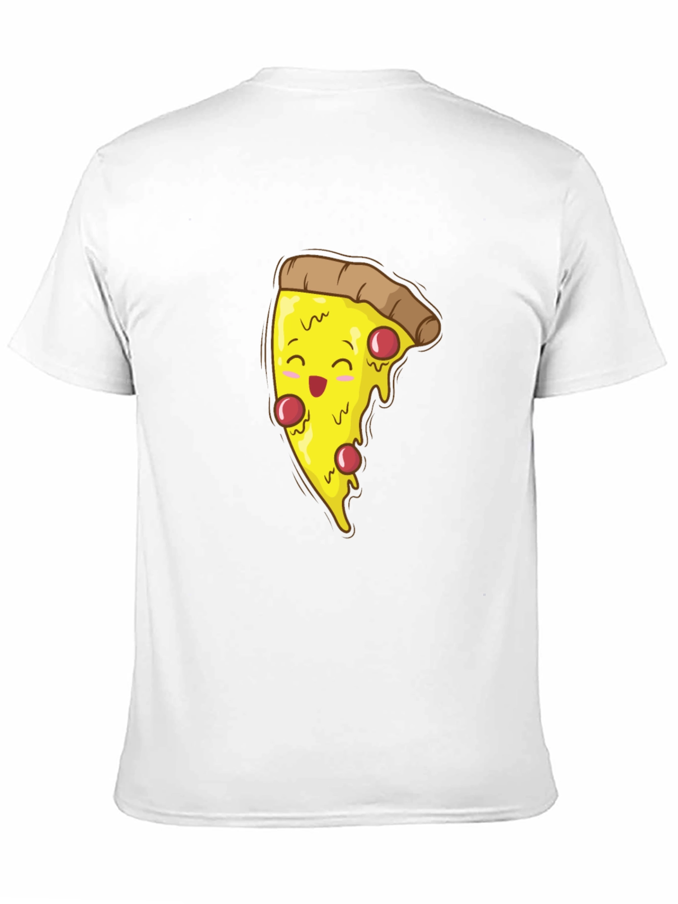 Pizza Slice Graphic T-Shirt - Black Cotton Tee