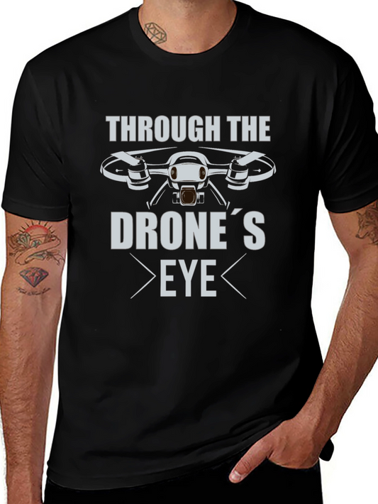 Drones Eye View Black T-Shirt