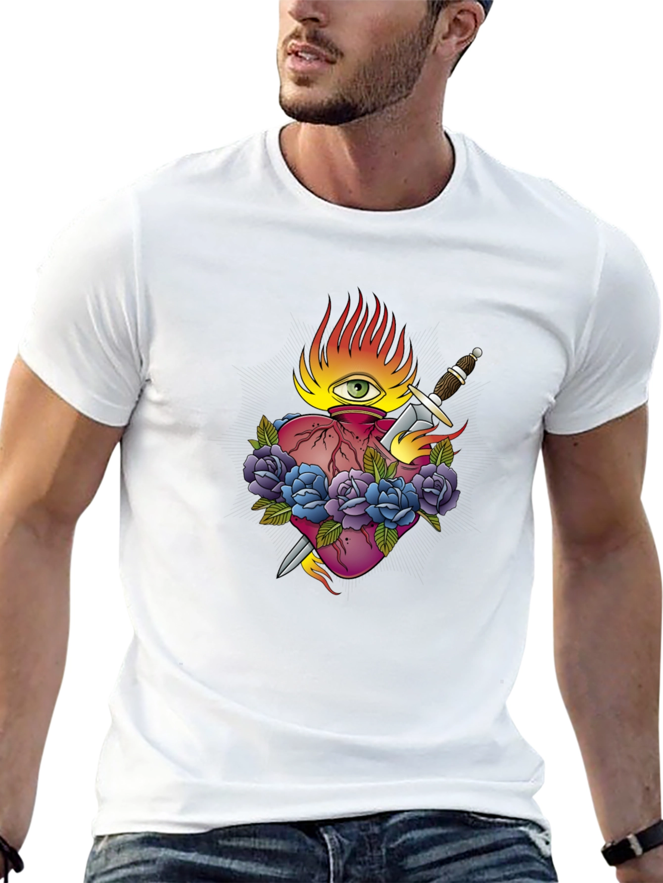 Heart & Dagger Graphic Tee