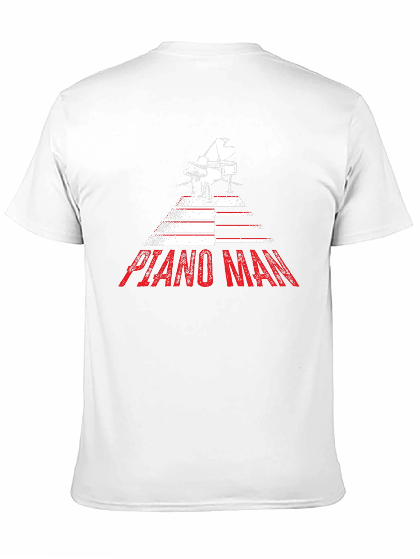 Piano Man Graphic Tee - Music Lover Shirt