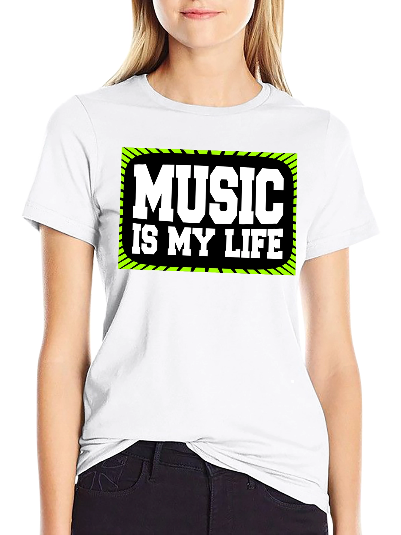 Music is My Life T-Shirt - Black Graphic Tee