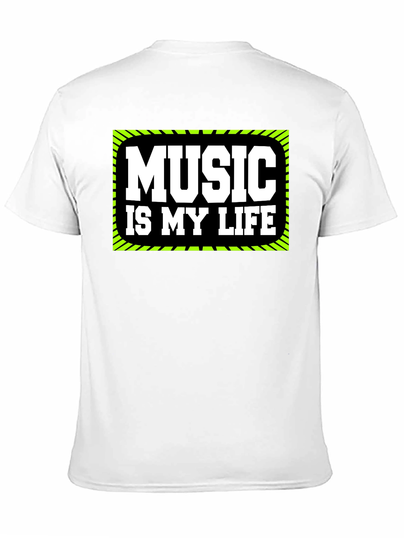 Music is My Life T-Shirt - Black Graphic Tee
