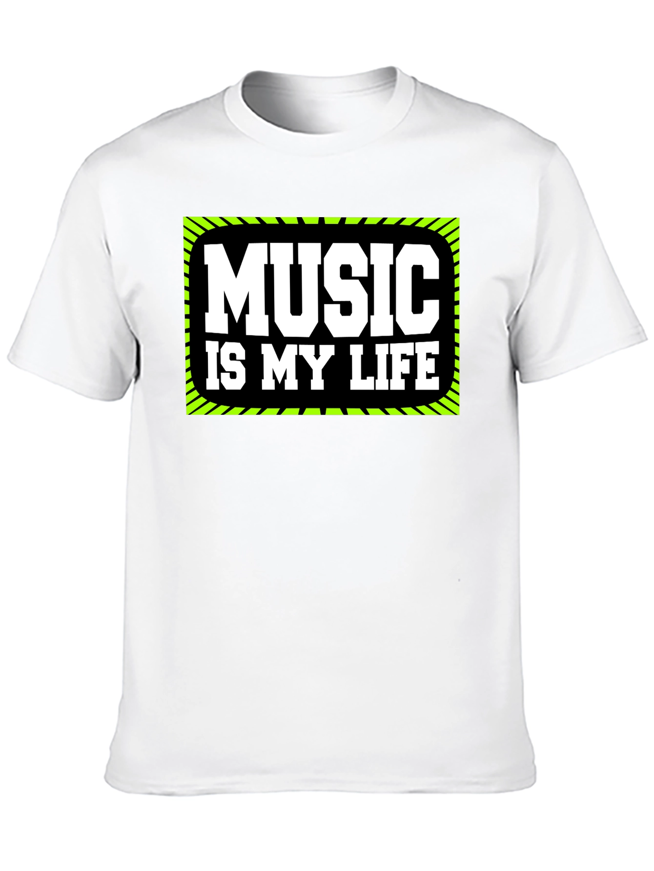Music is My Life T-Shirt - Black Graphic Tee