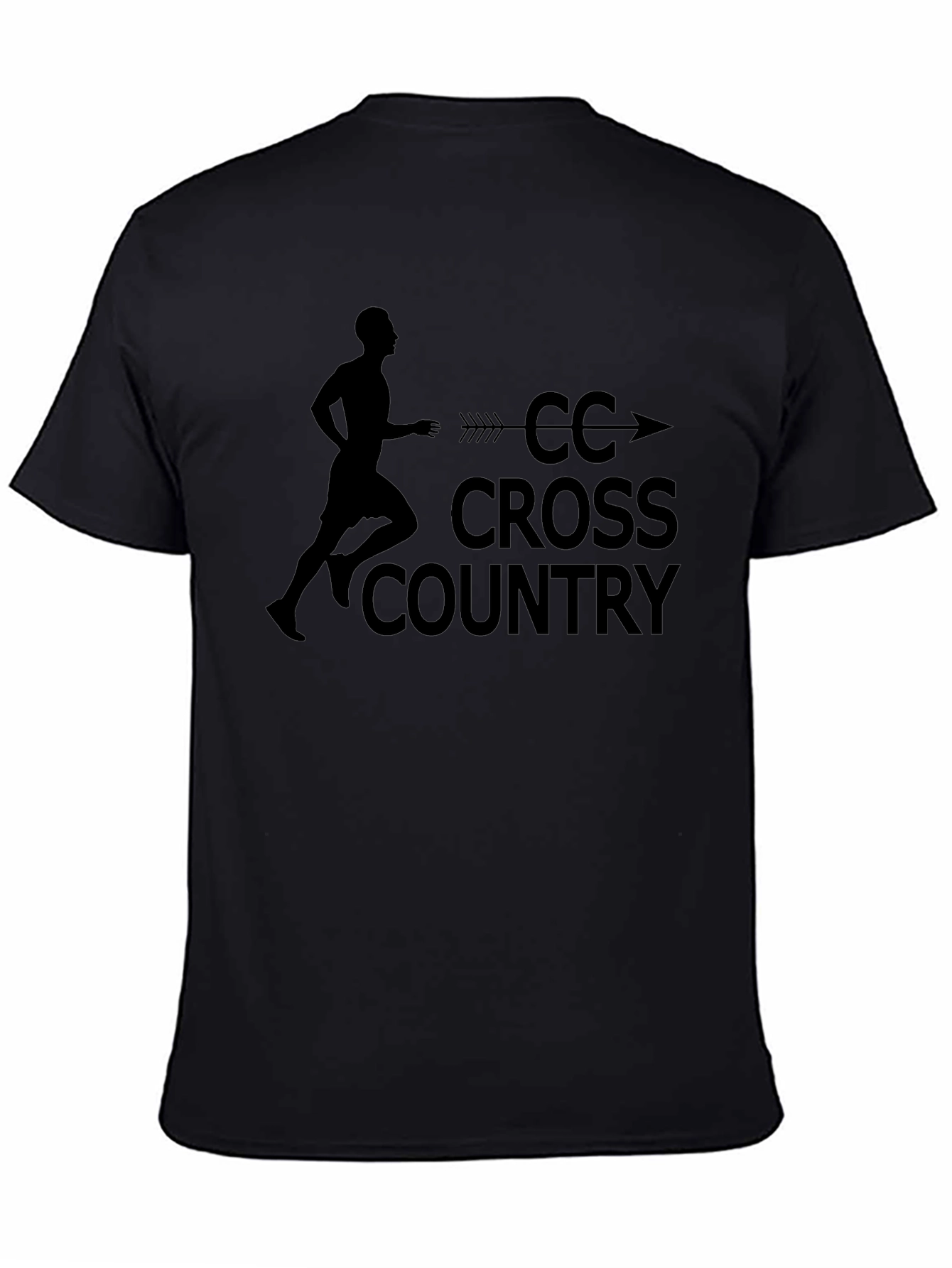 CC Cross Country Runner Black T-Shirt