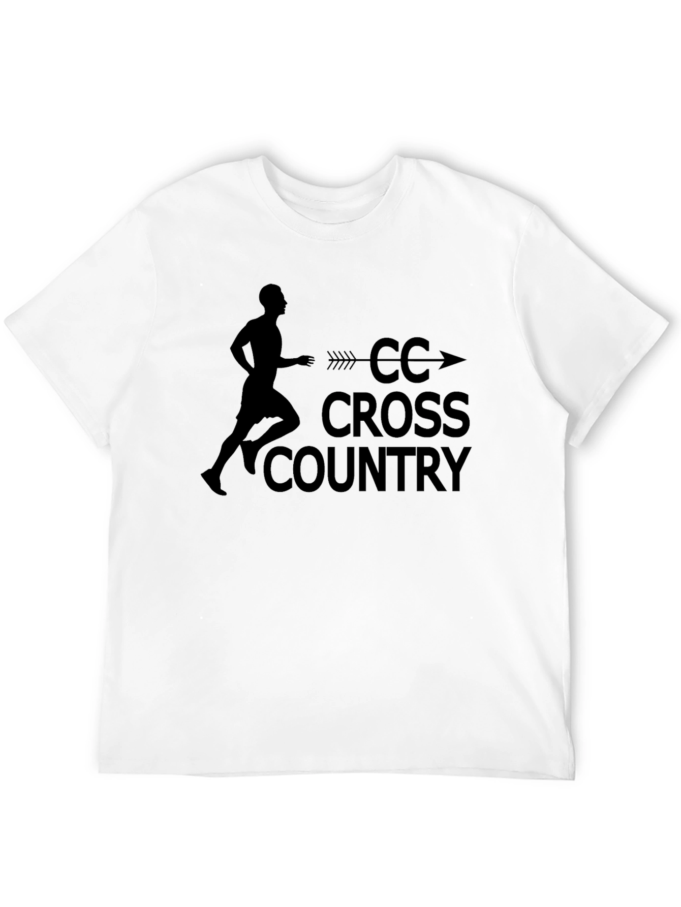 CC Cross Country Runner Black T-Shirt