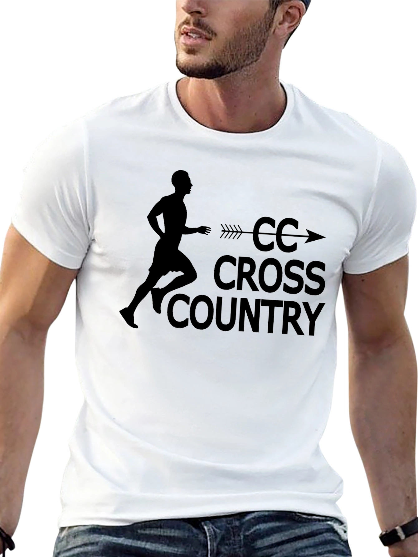 CC Cross Country Runner Black T-Shirt