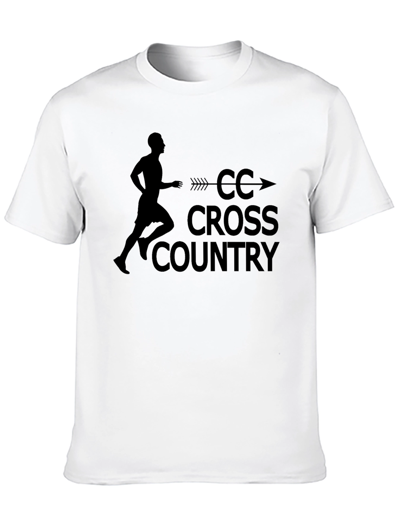 CC Cross Country Runner Black T-Shirt