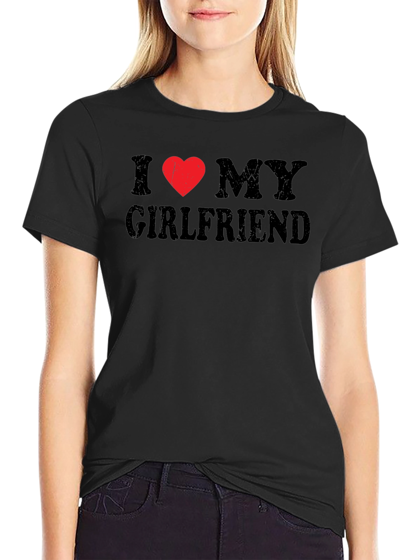 I Heart My Girlfriend Tee - Novelty Graphic T-Shirt