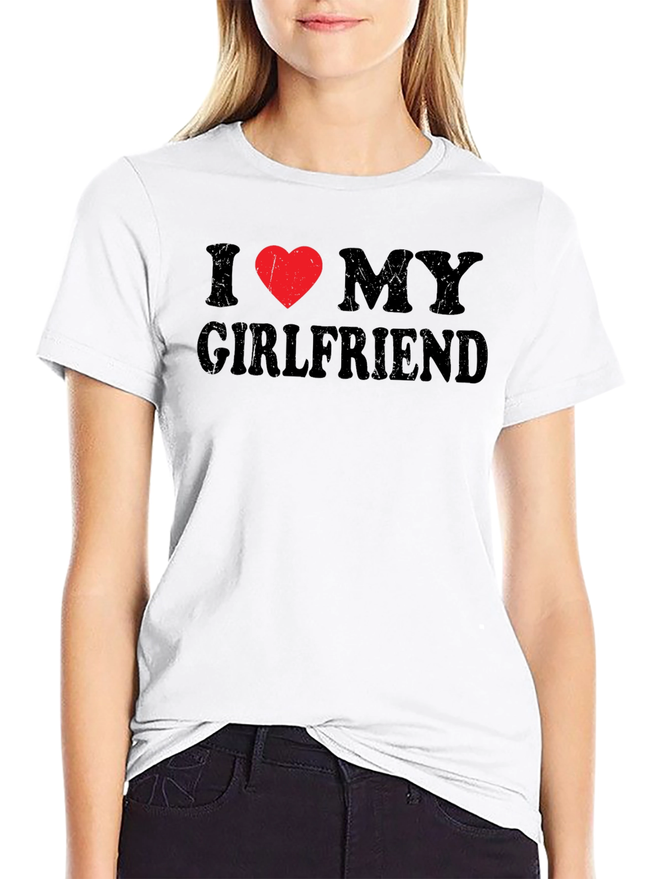 I Heart My Girlfriend Tee - Novelty Graphic T-Shirt