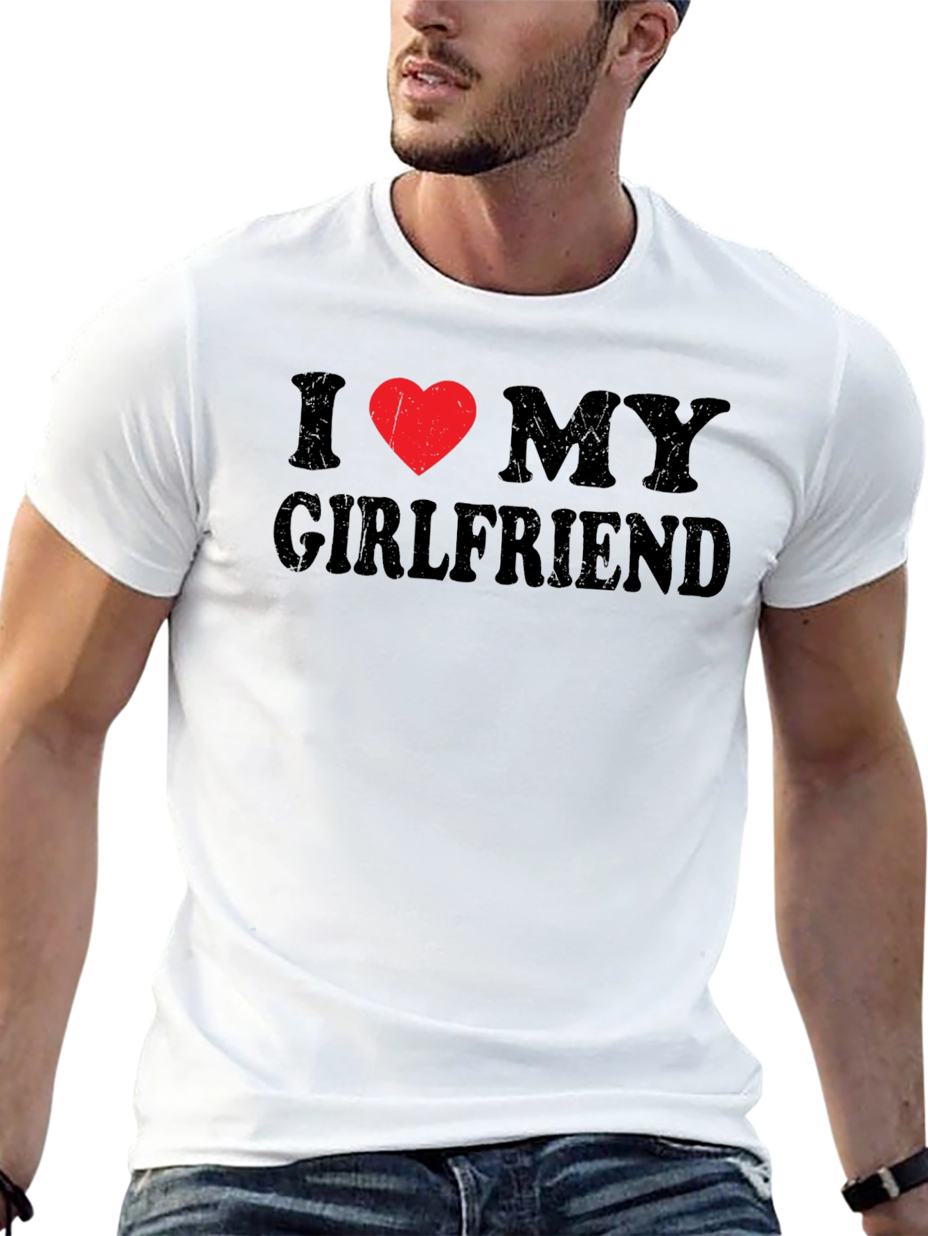 I Heart My Girlfriend Tee - Novelty Graphic T-Shirt