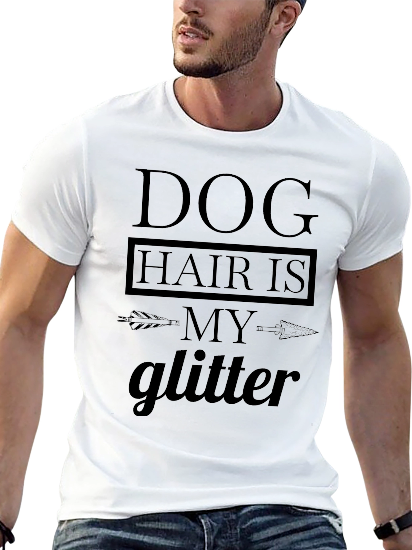 Dog Hair is My Glitter Funny T-Shirt
