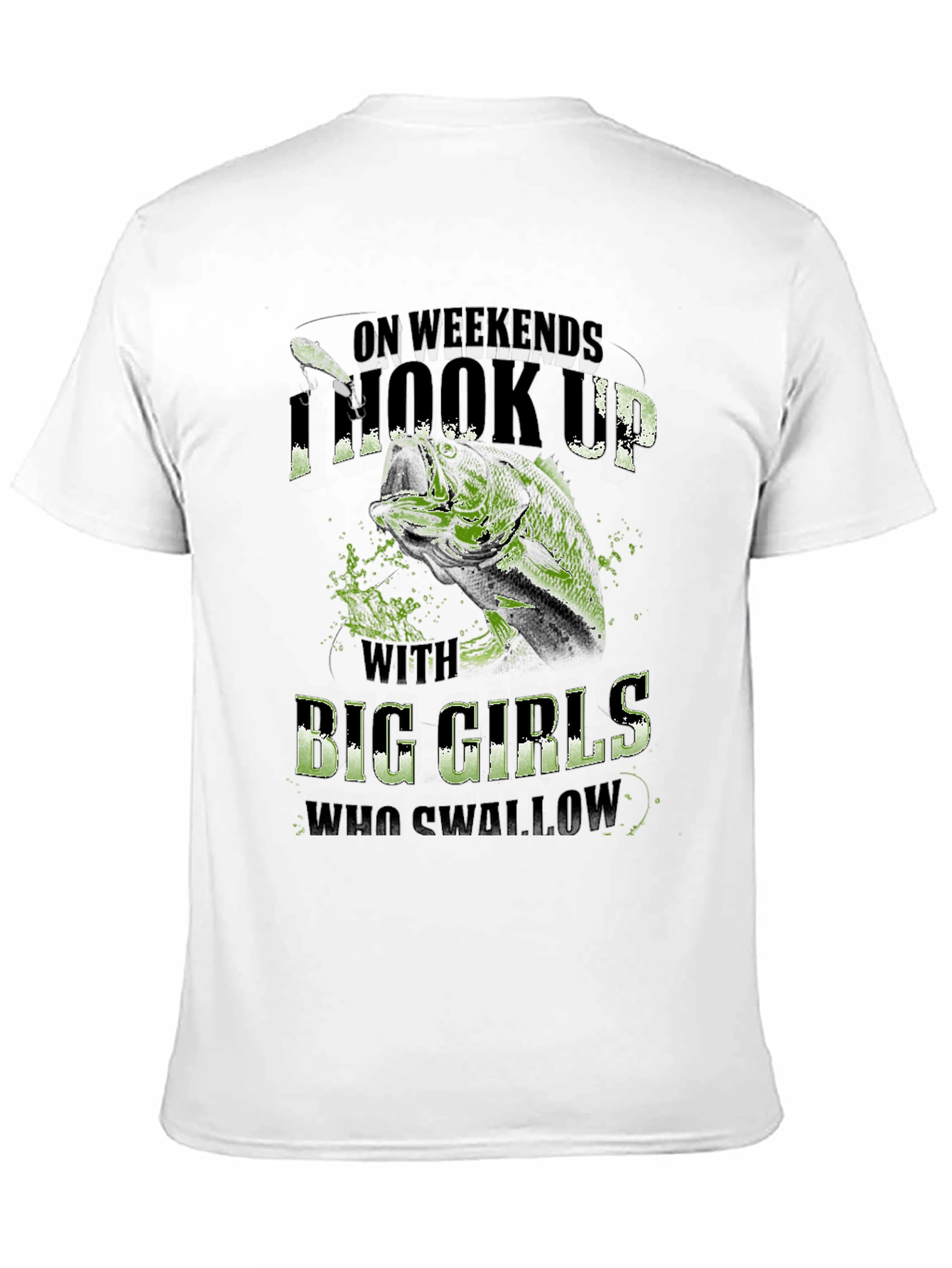 Hook Up Big Girls Fishing T-Shirt