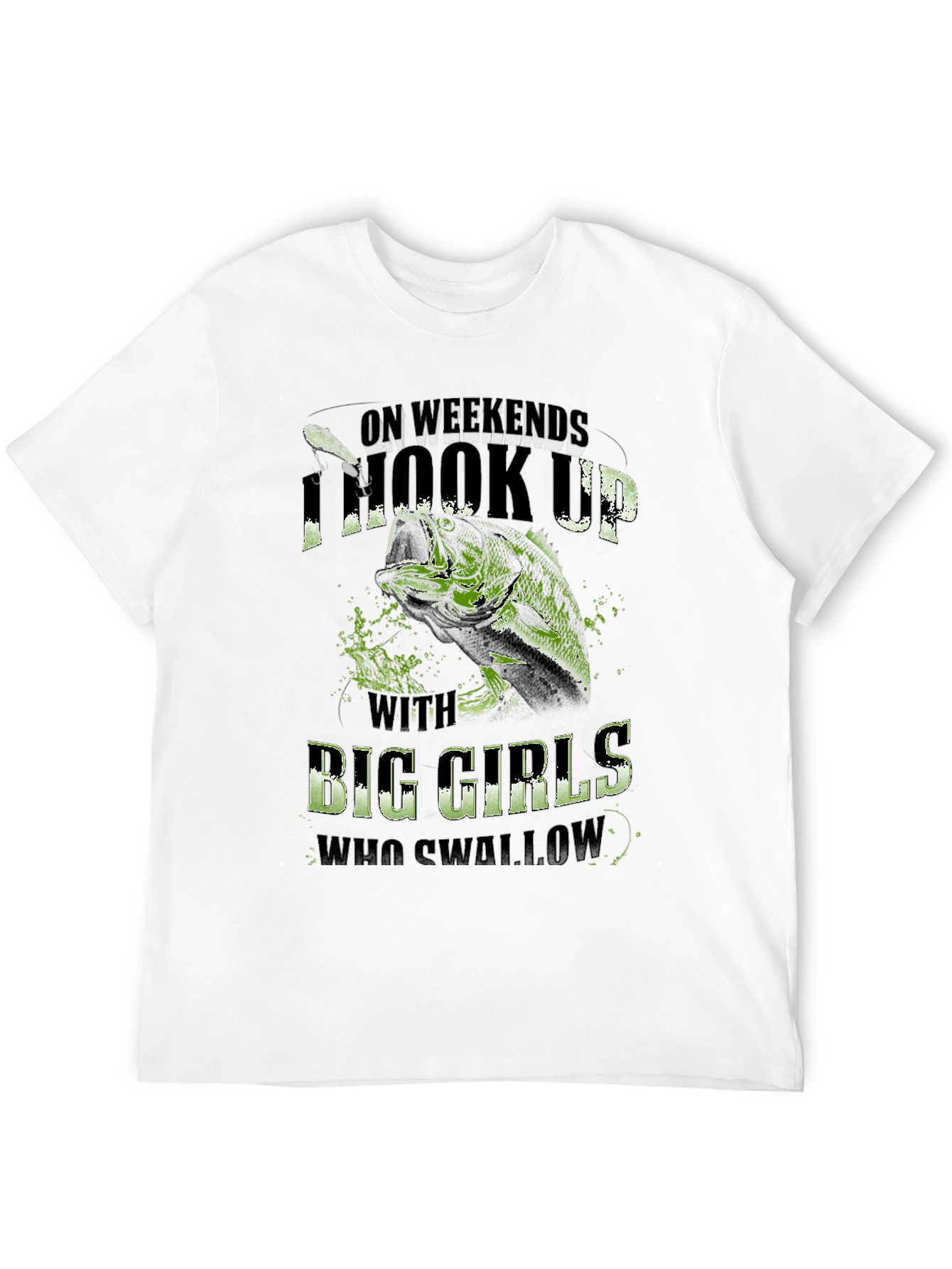 Hook Up Big Girls Fishing T-Shirt