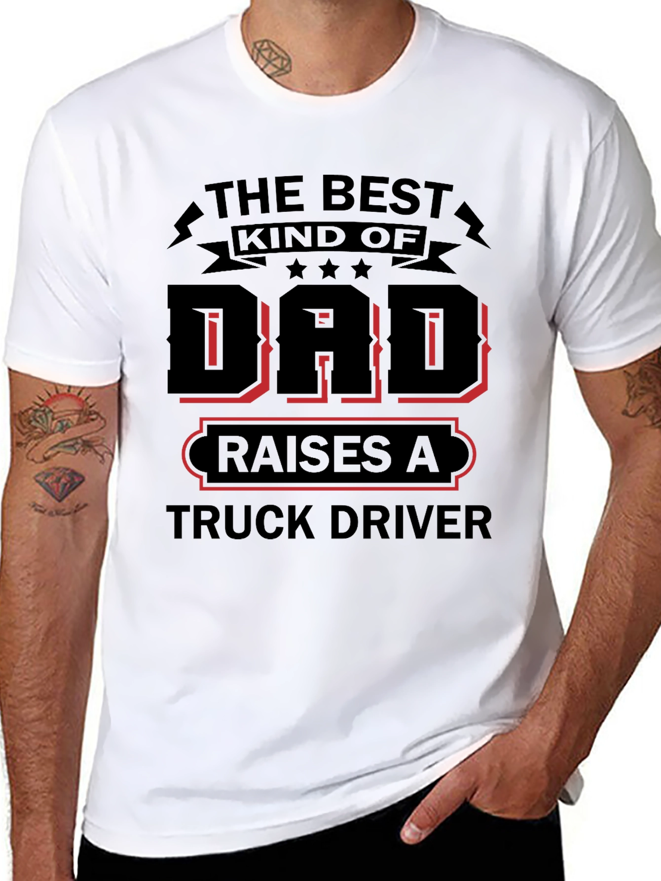 Best Kind of Dad Truck Driver T-Shirt
