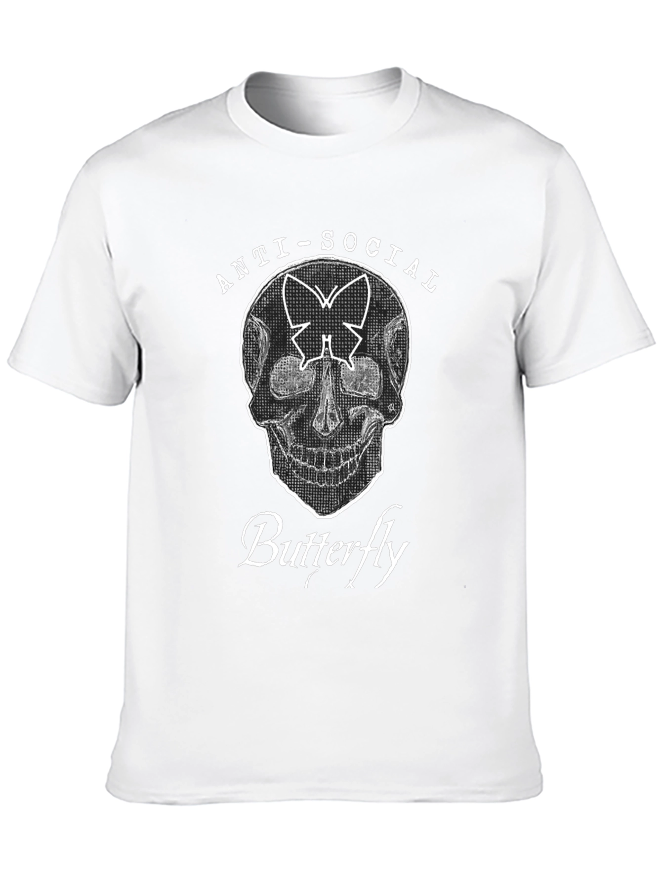 Anti-Social Butterfly Graphic T-Shirt