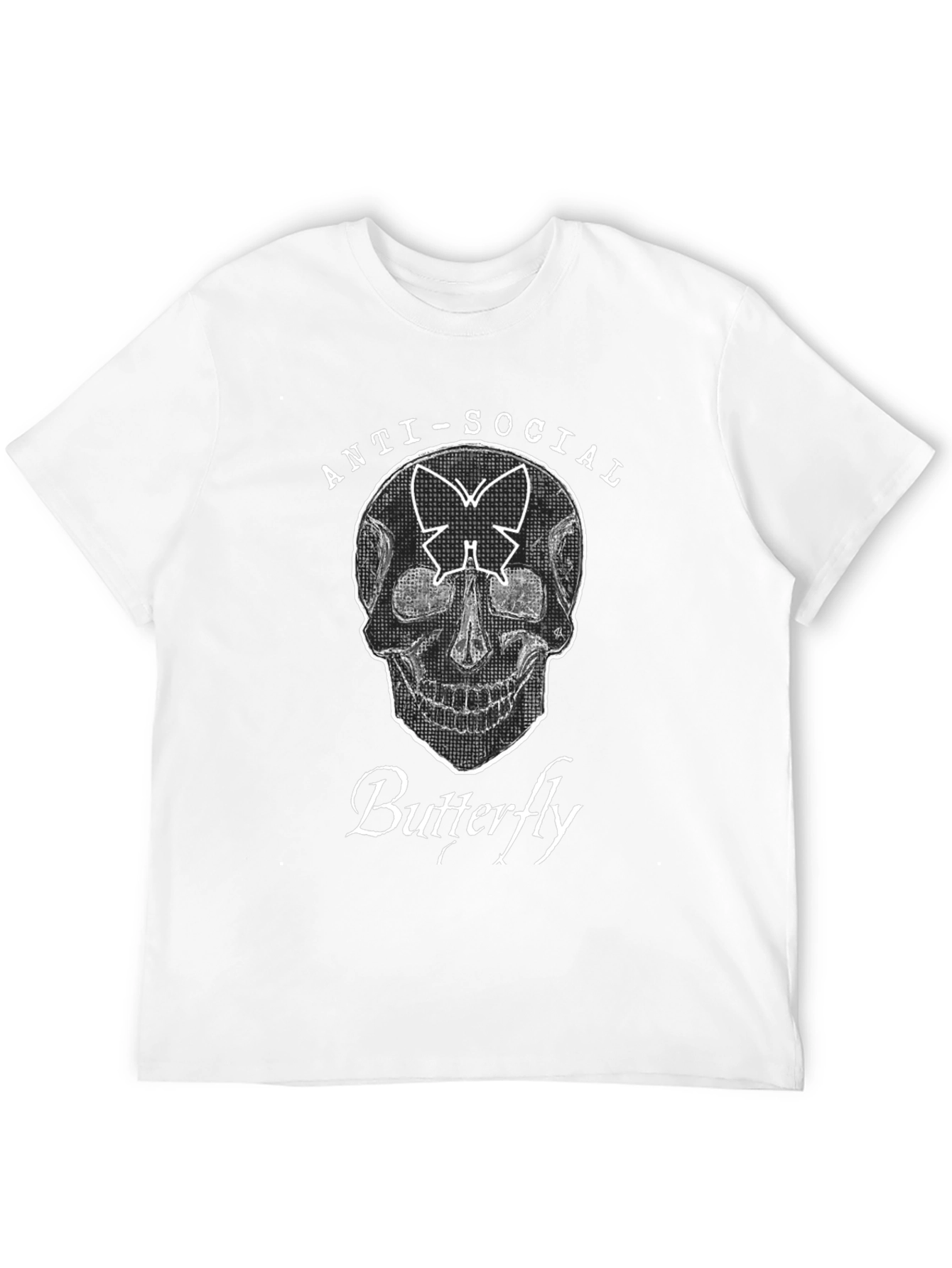 Anti-Social Butterfly Graphic T-Shirt