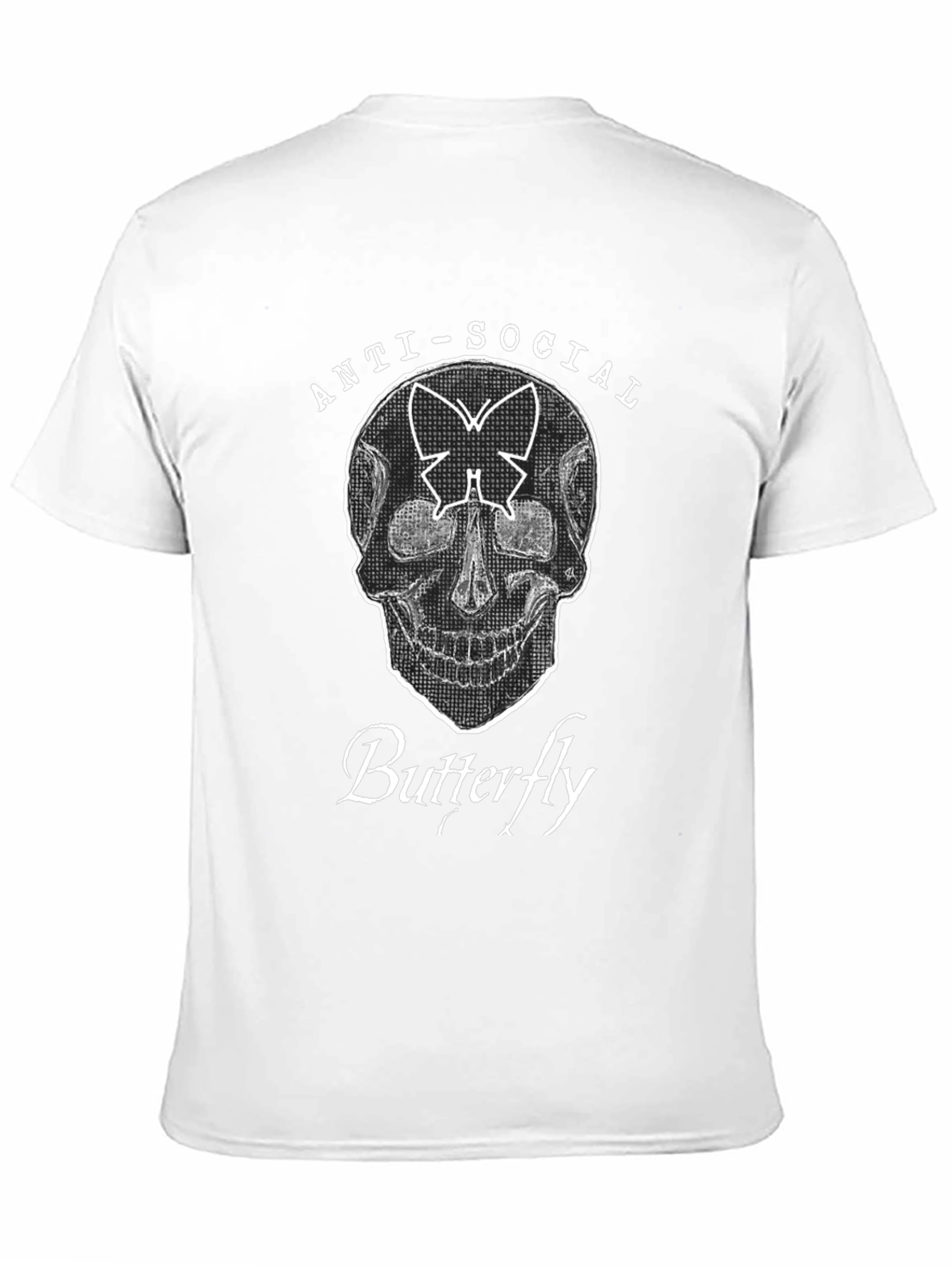 Anti-Social Butterfly Graphic T-Shirt