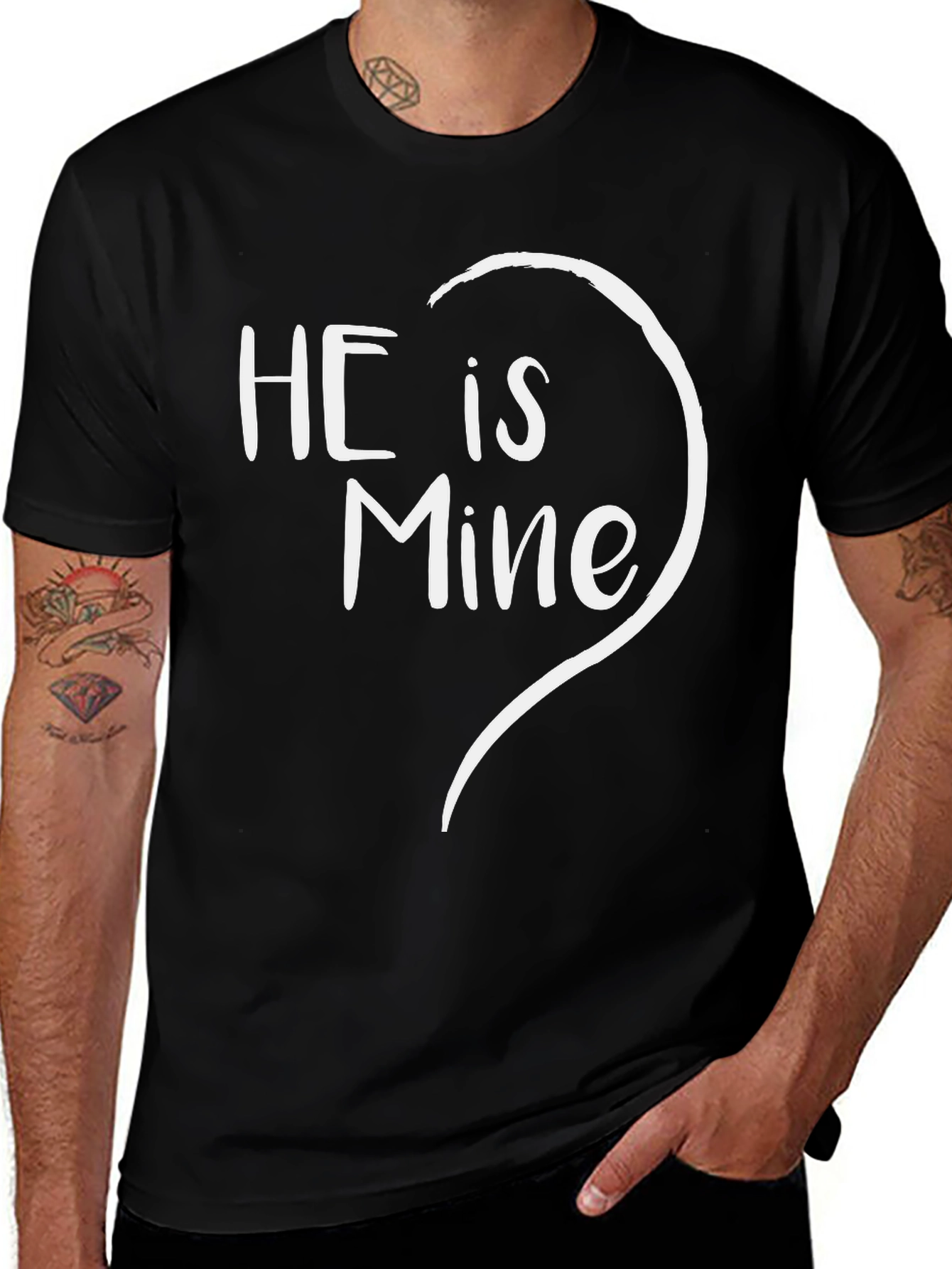 He is Mine Matching Couple T-Shirt