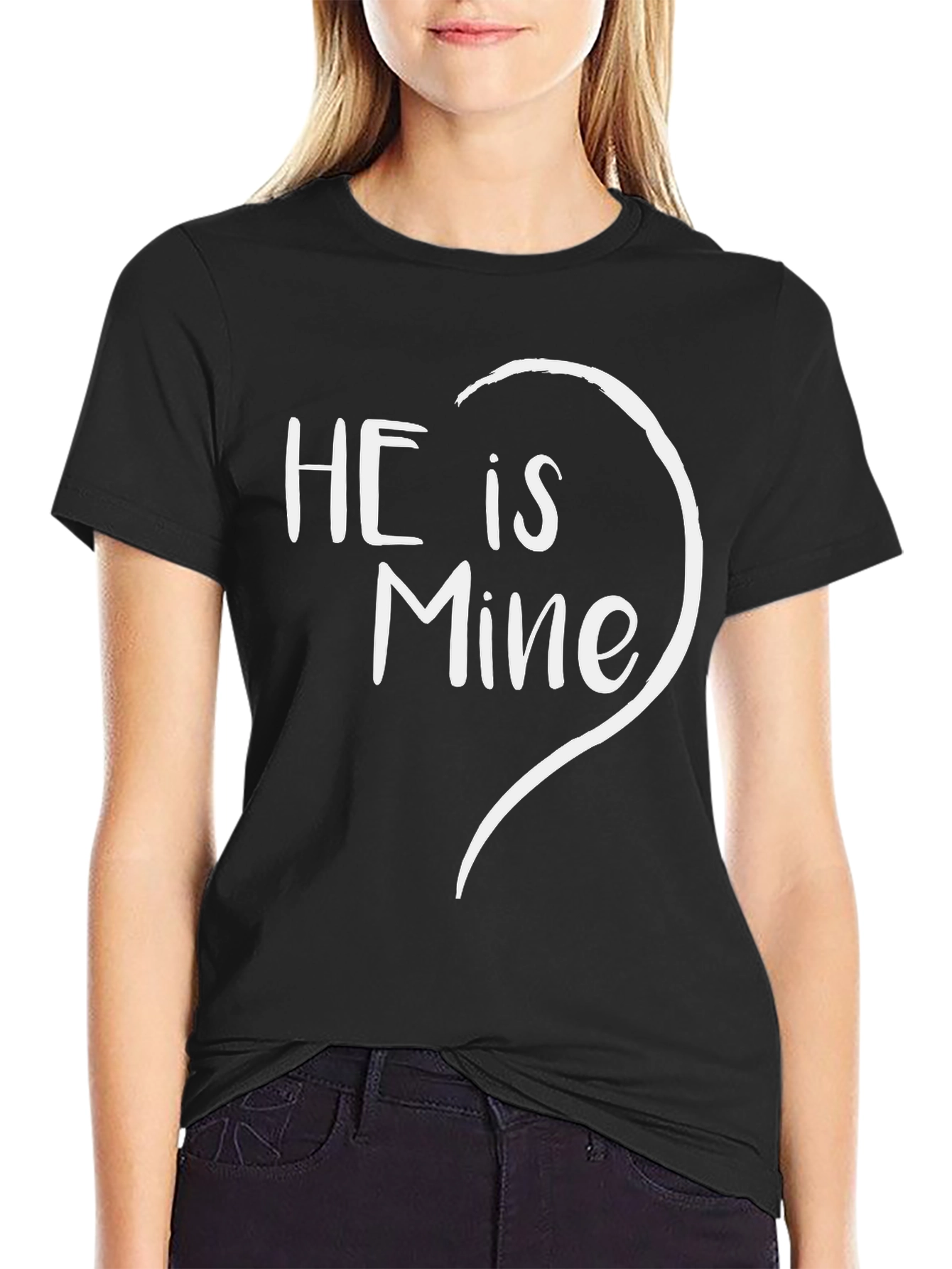 He is Mine Matching Couple T-Shirt