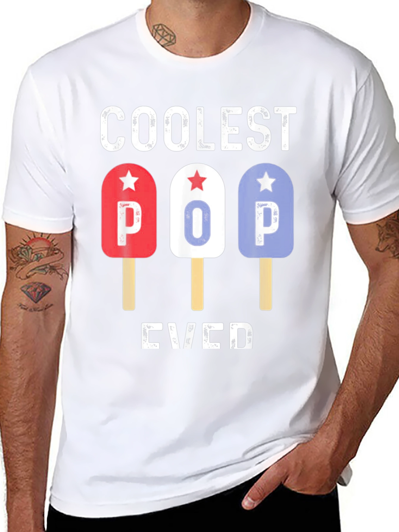 Coolest Pop Ever T-Shirt | Patriotic Popsicle Tee