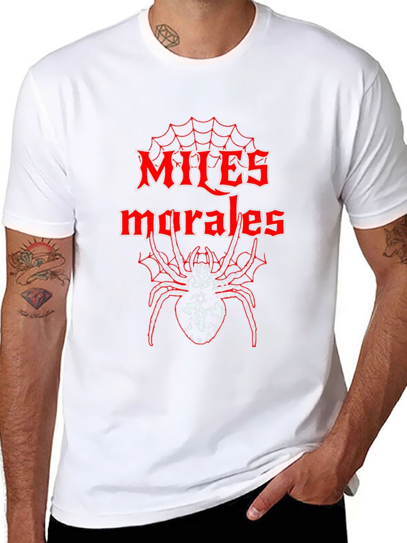 Miles Morales Spider-Man T-Shirt - Black