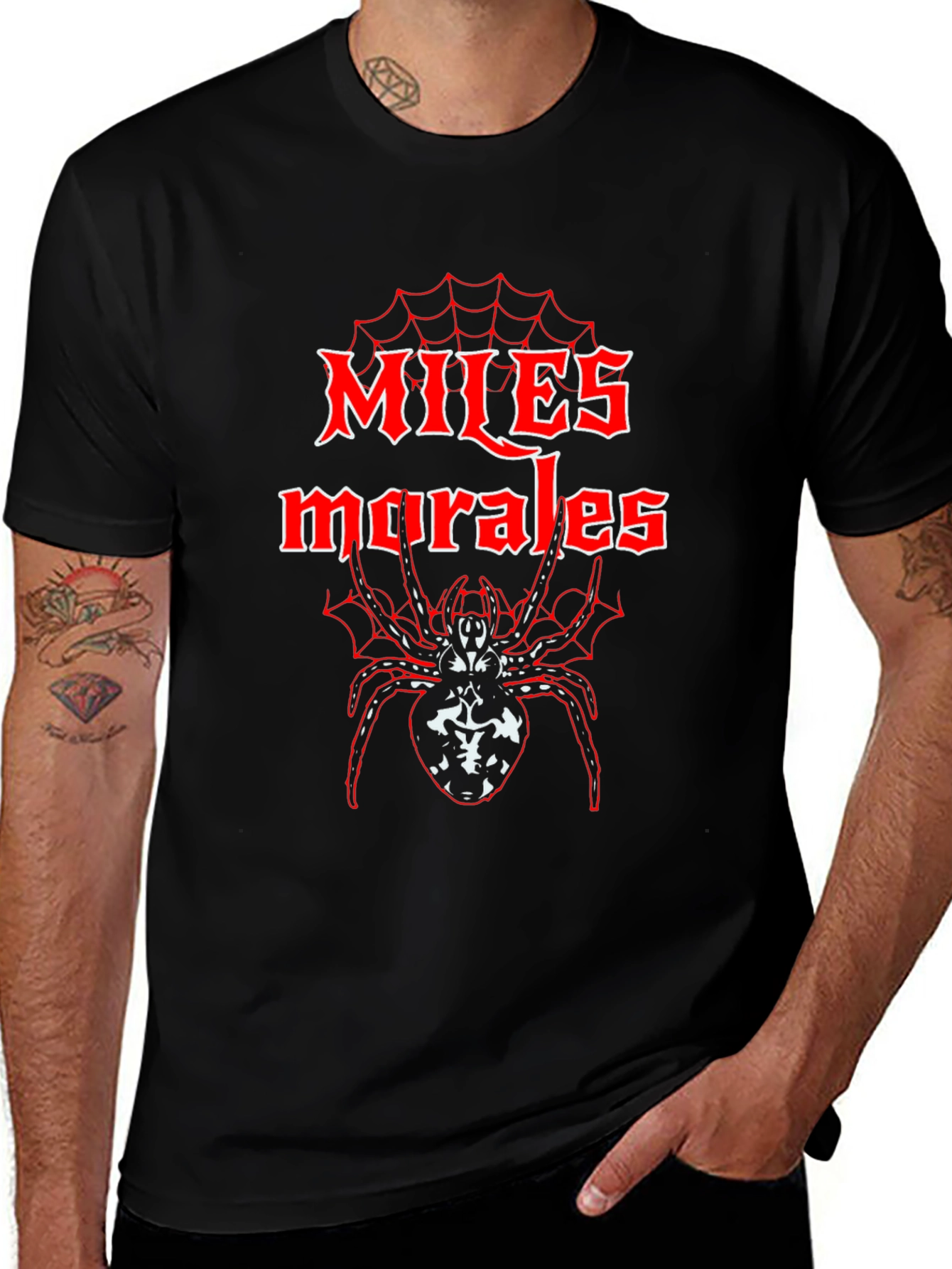 Miles Morales Spider-Man T-Shirt - Black