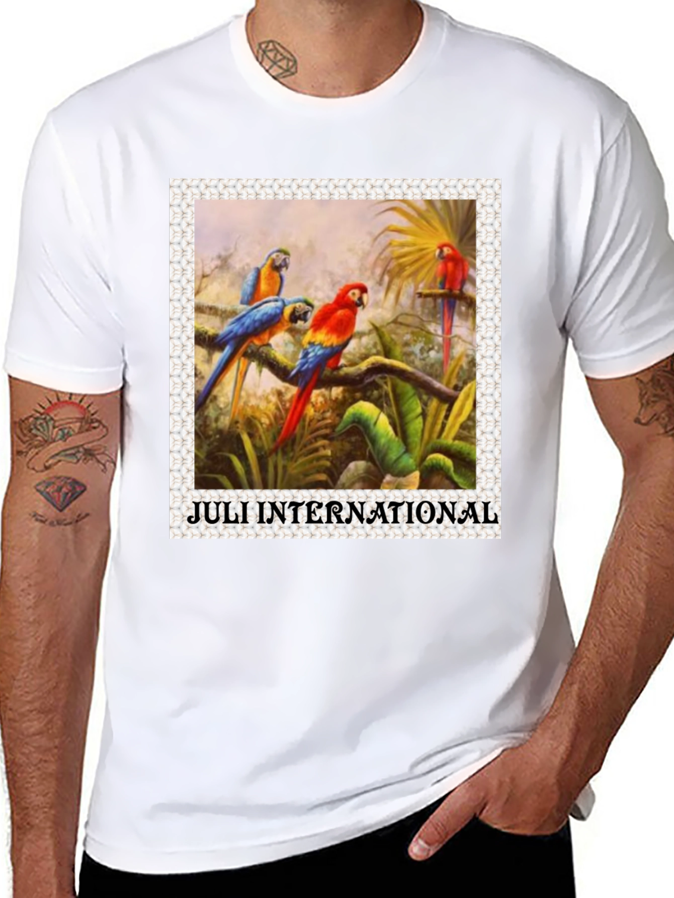 Parrot Print T-Shirt - Juli International
