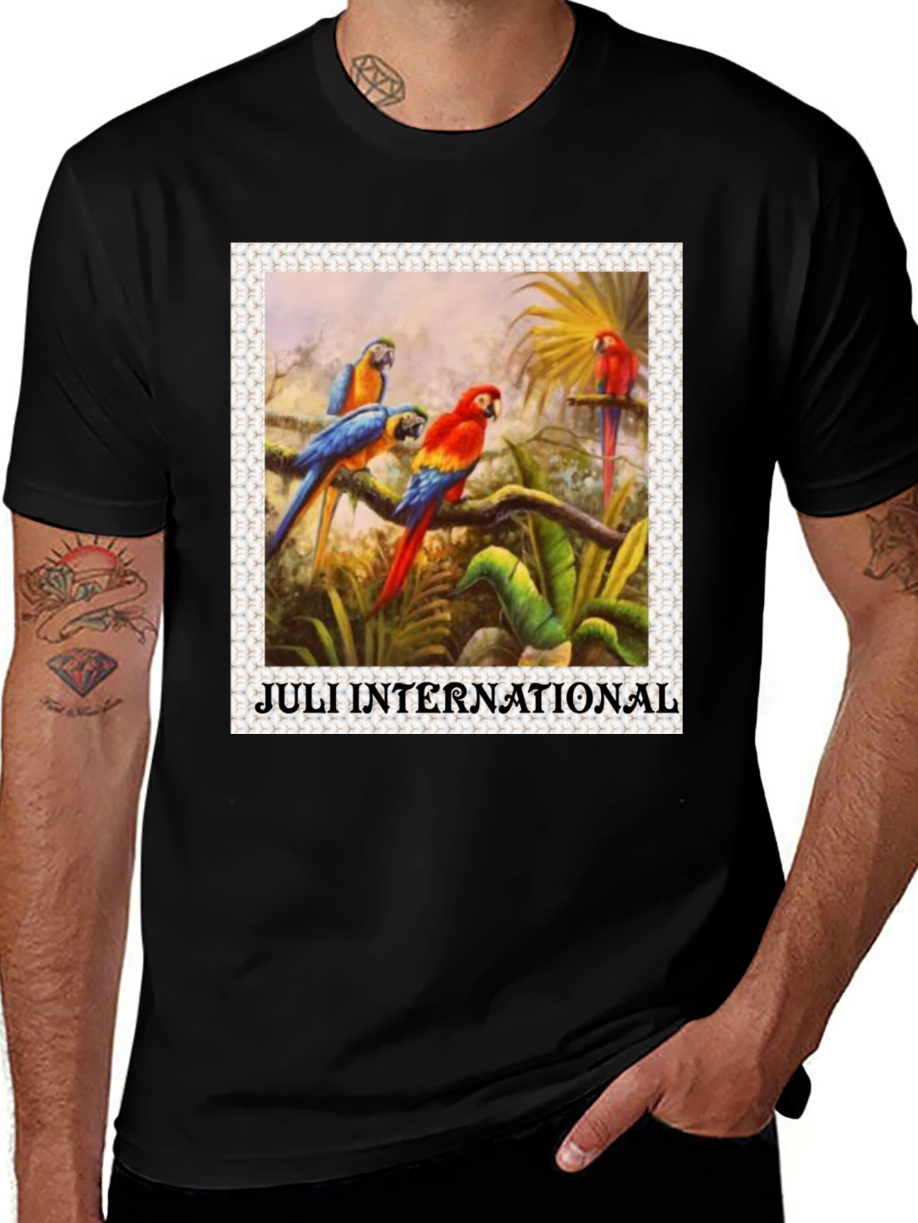 Parrot Print T-Shirt - Juli International
