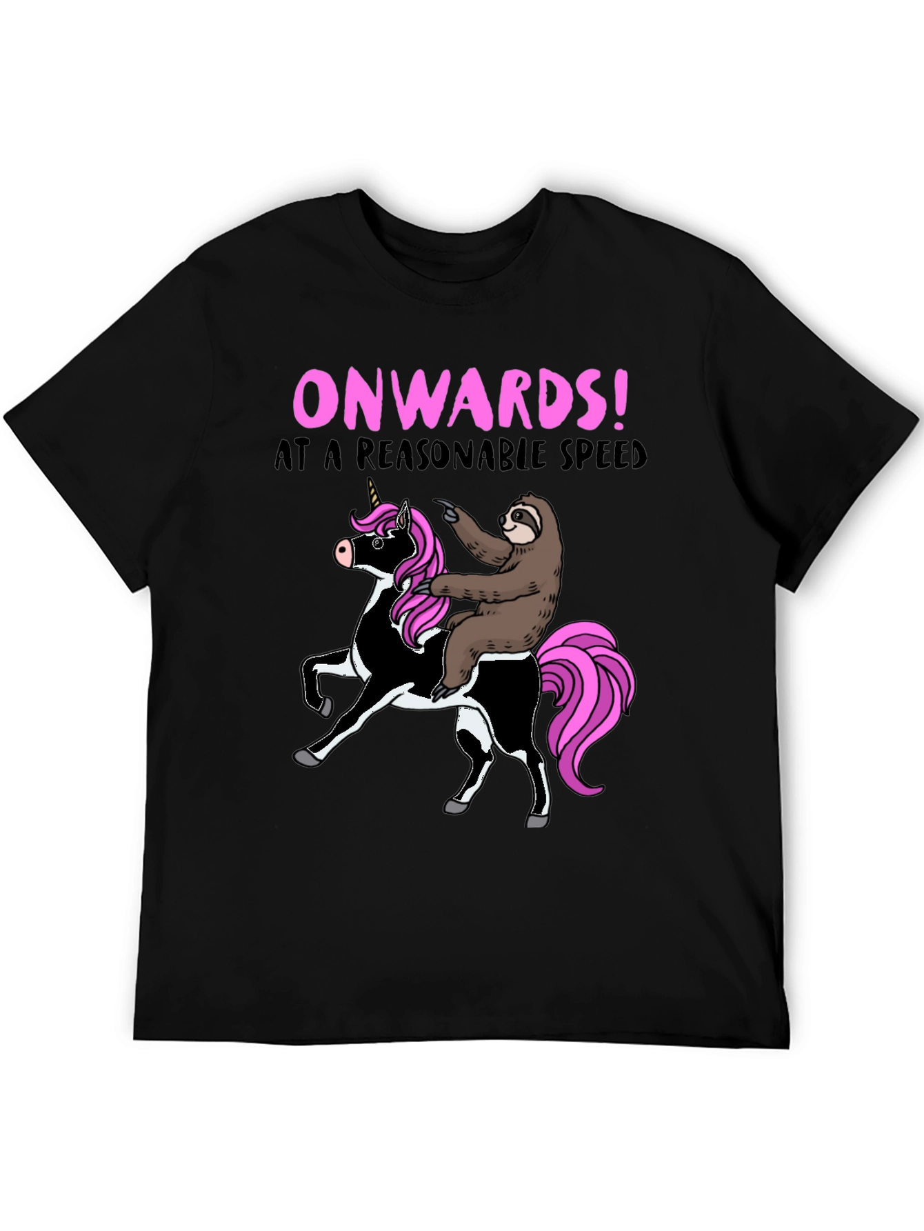 Funny Sloth Riding Unicorn T-Shirt