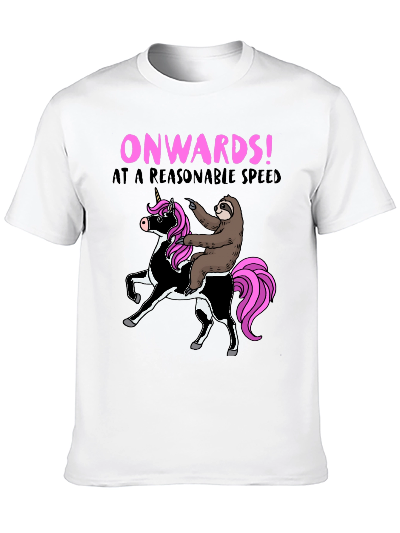 Funny Sloth Riding Unicorn T-Shirt