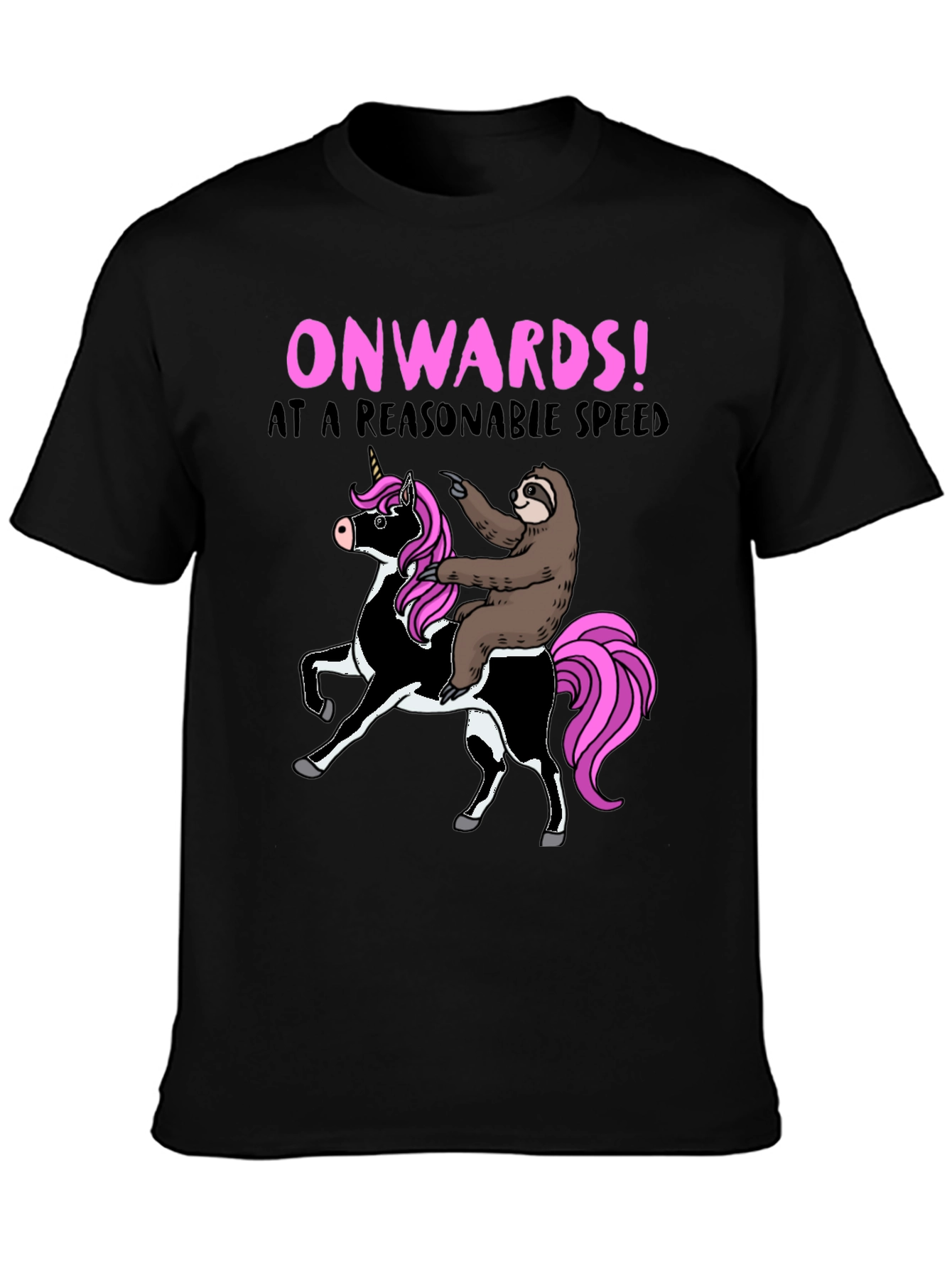 Funny Sloth Riding Unicorn T-Shirt