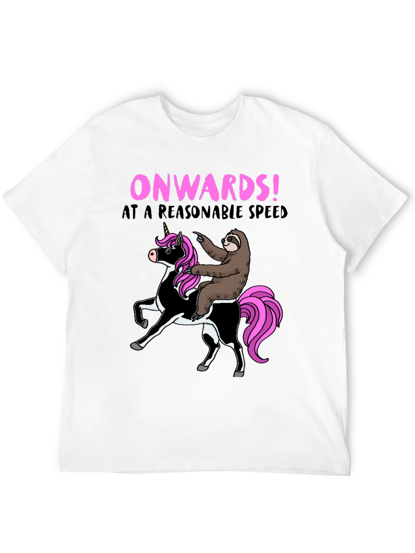 Funny Sloth Riding Unicorn T-Shirt