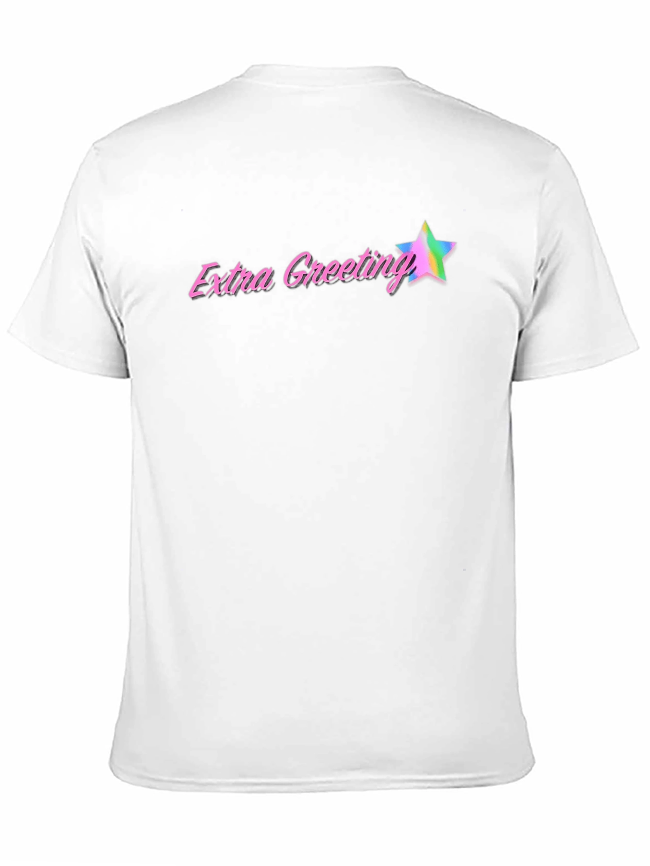 Extra Greeting Black Graphic T-Shirt