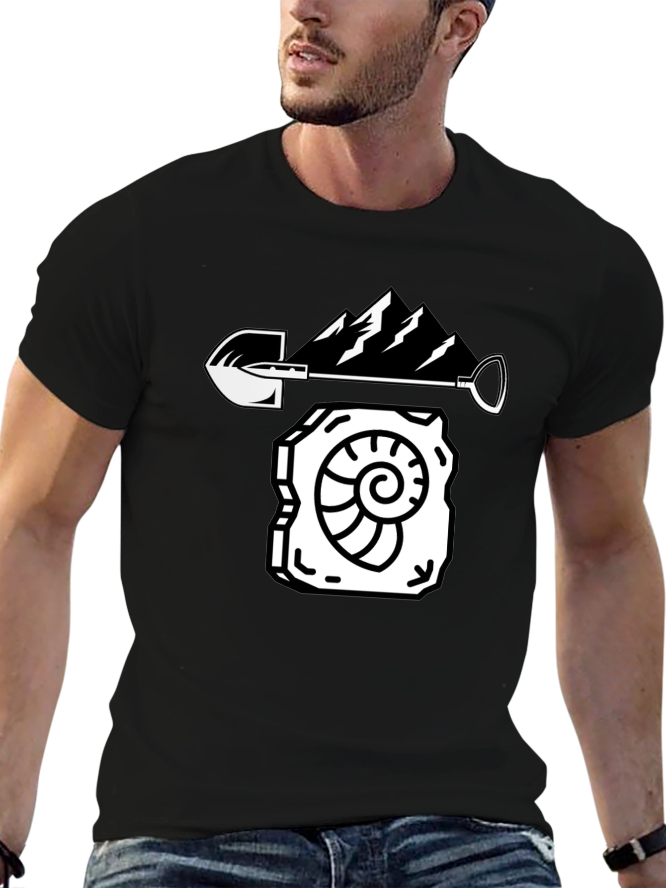 Fossil Hunter Tee - Mountain Shovel Design