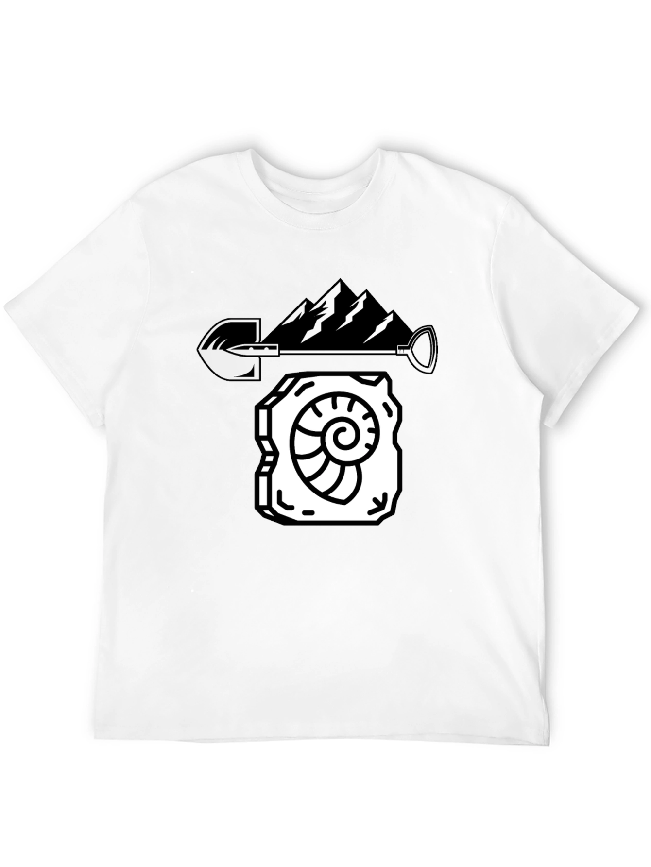 Fossil Hunter Tee - Mountain Shovel Design