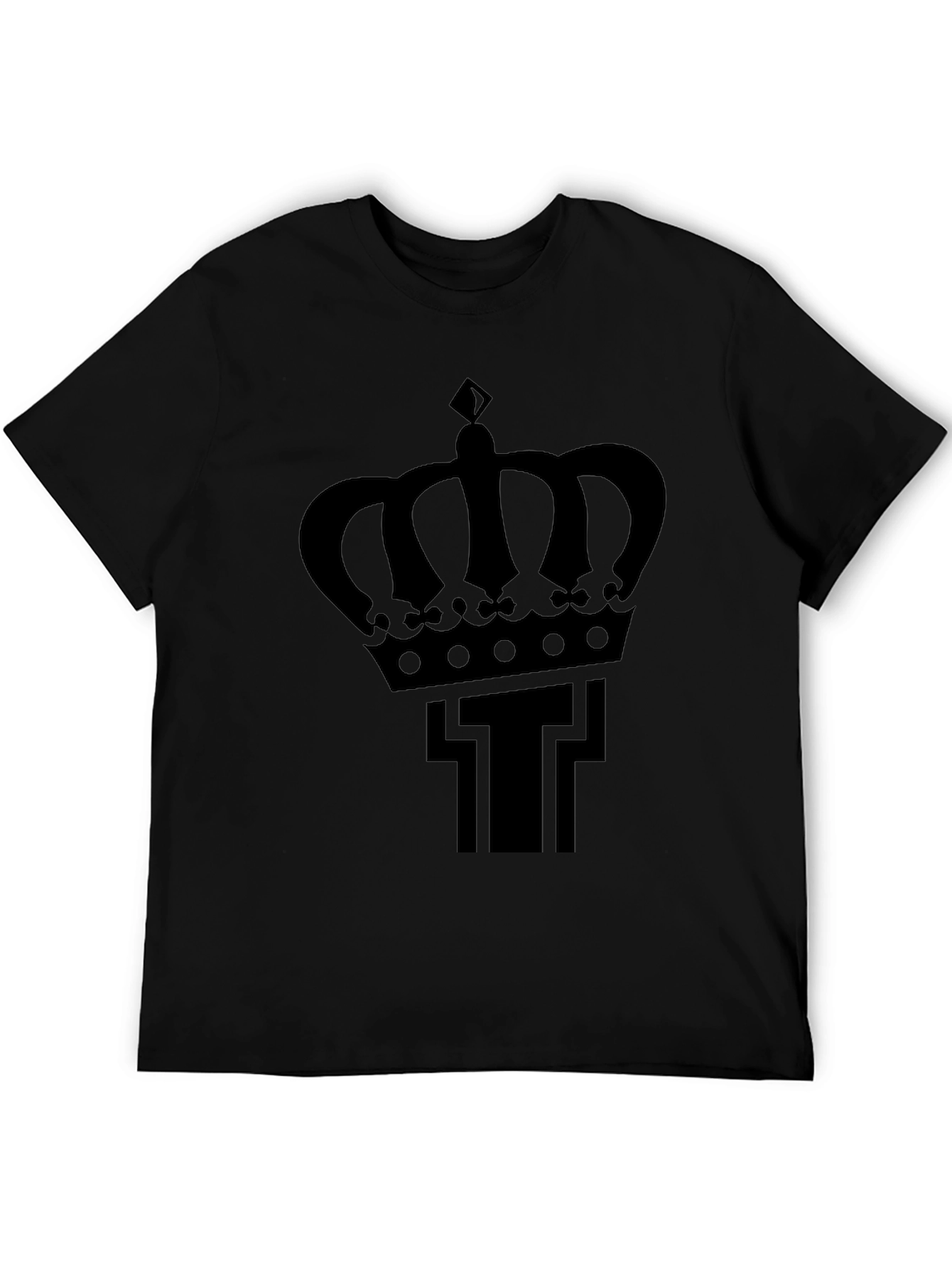 Crown T Black Graphic Tee