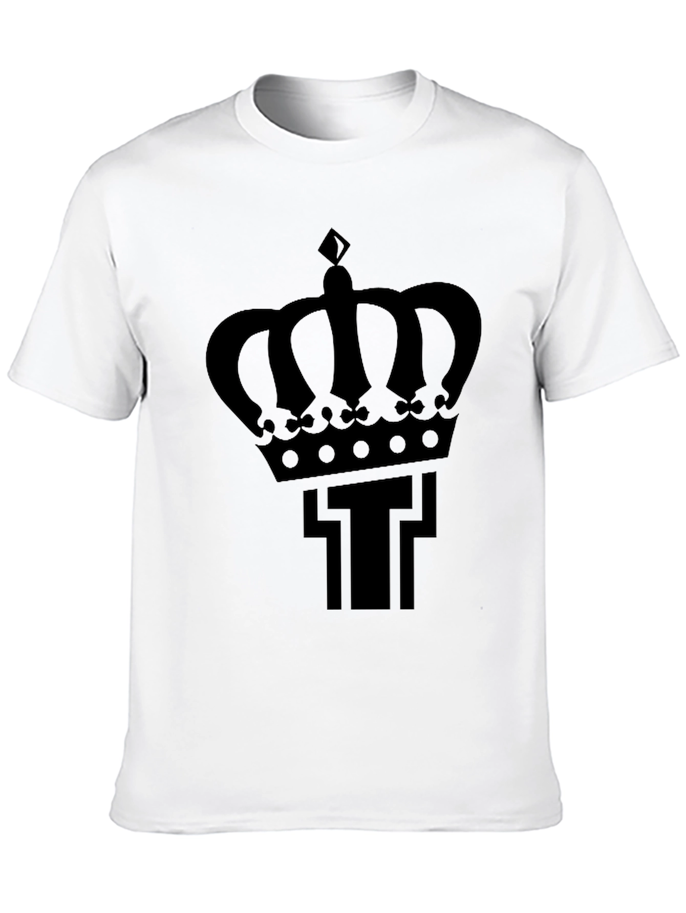 Crown T Black Graphic Tee