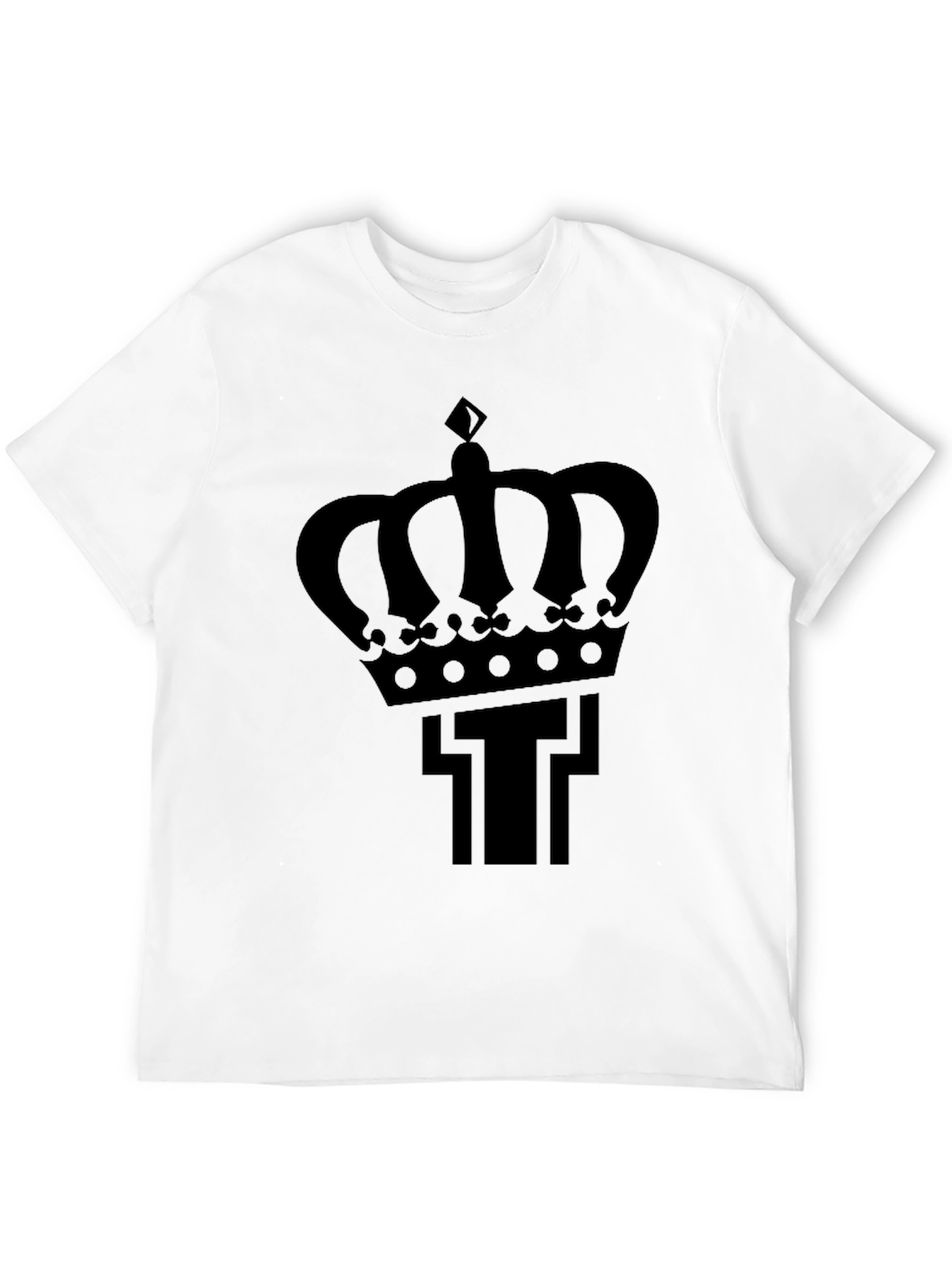 Crown T Black Graphic Tee