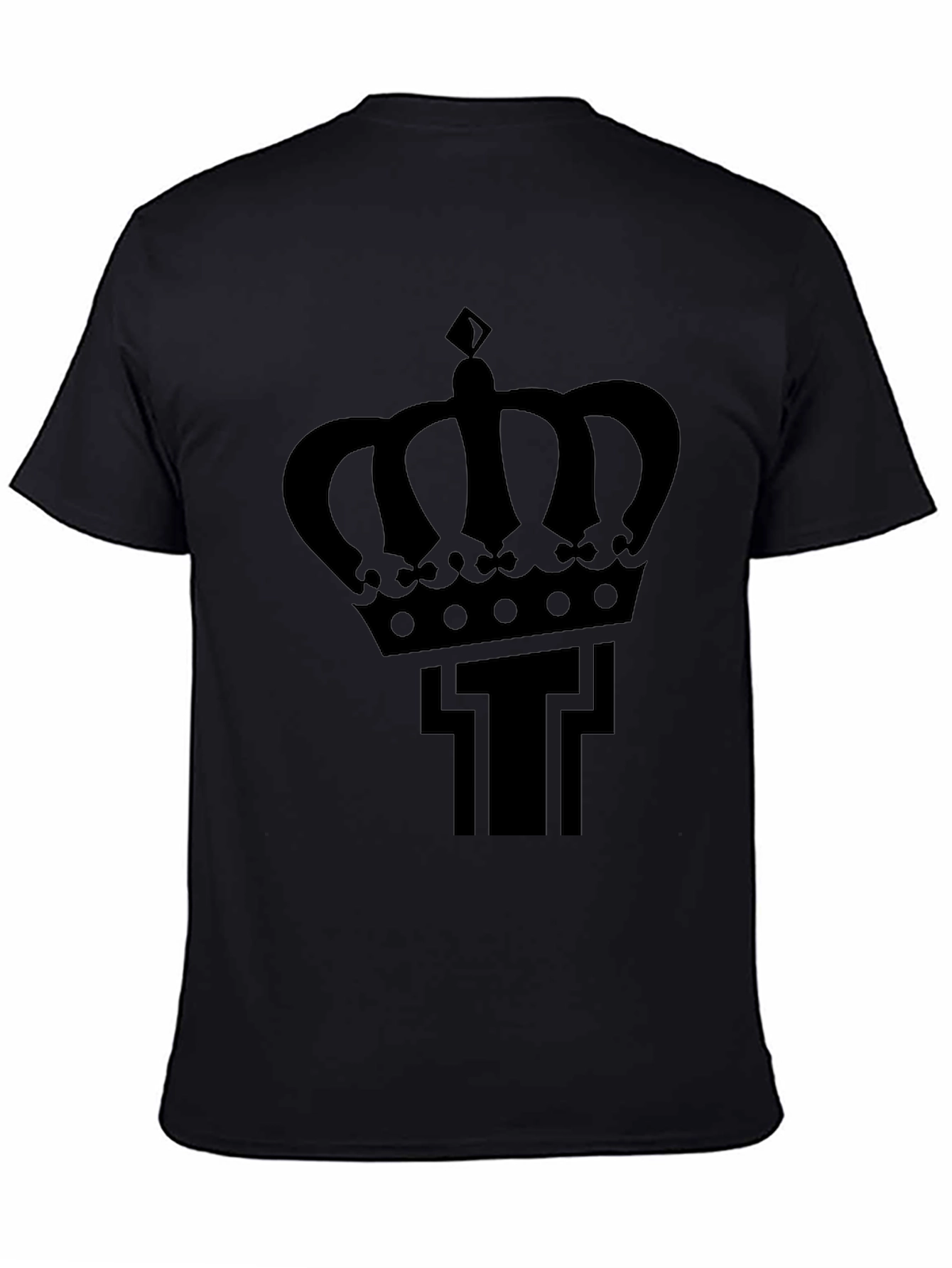 Crown T Black Graphic Tee
