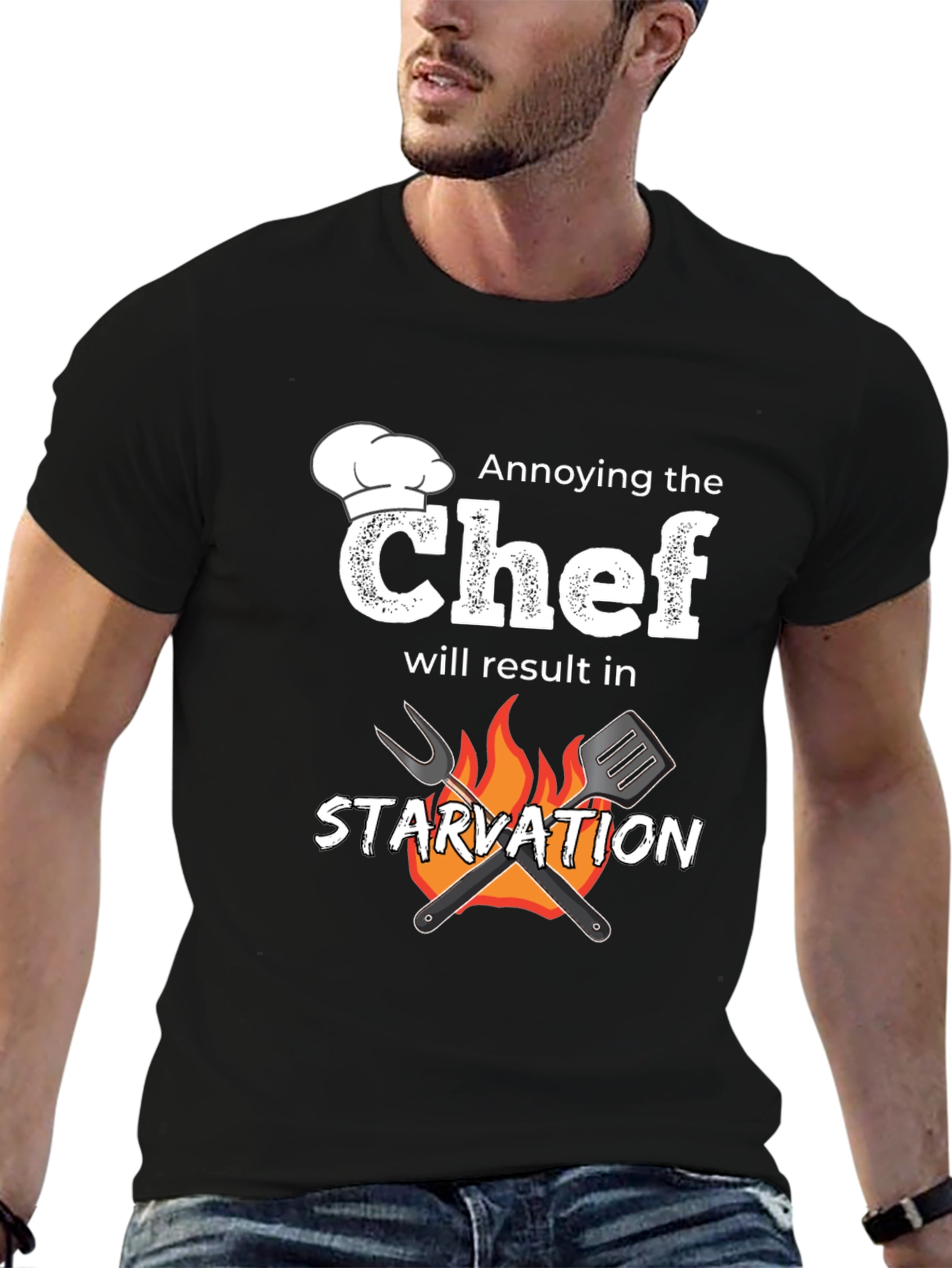 Annoying the Chef T-Shirt - Starvation Warning