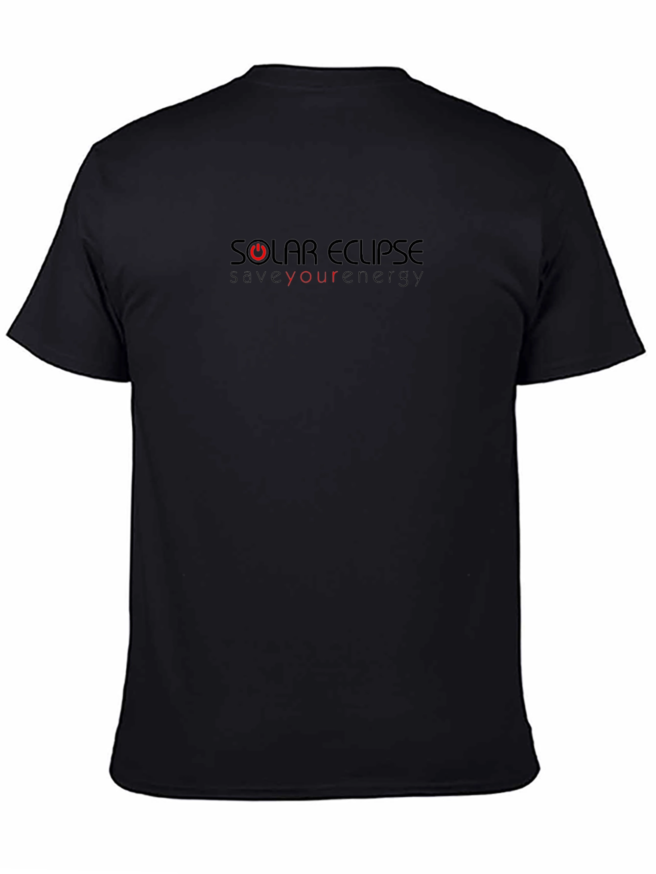 Solar Eclipse Save Your Energy Black T-Shirt
