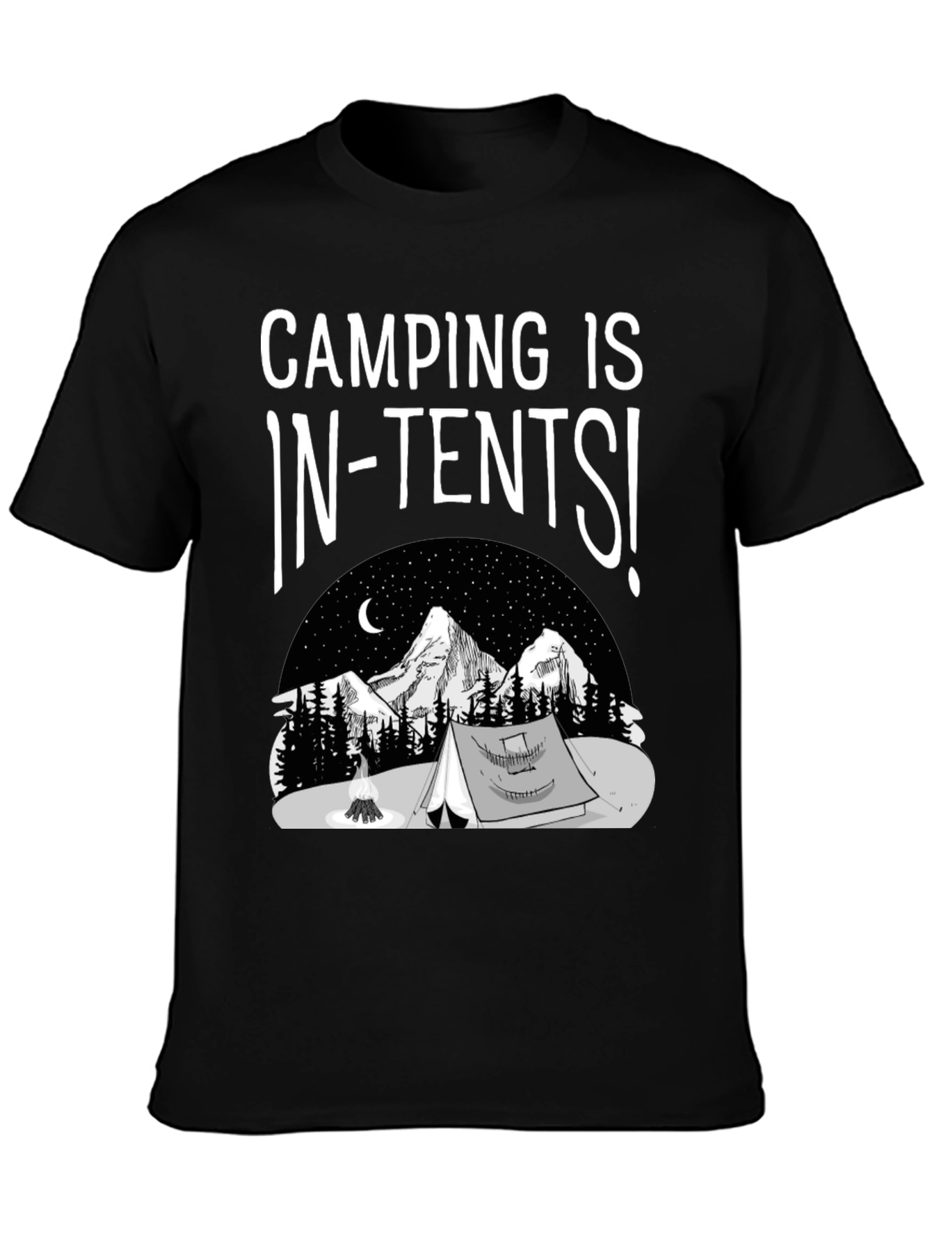 Camping Is In-Tents T-Shirt Graphic Tee