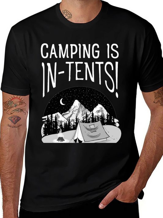 Camping Is In-Tents T-Shirt Graphic Tee