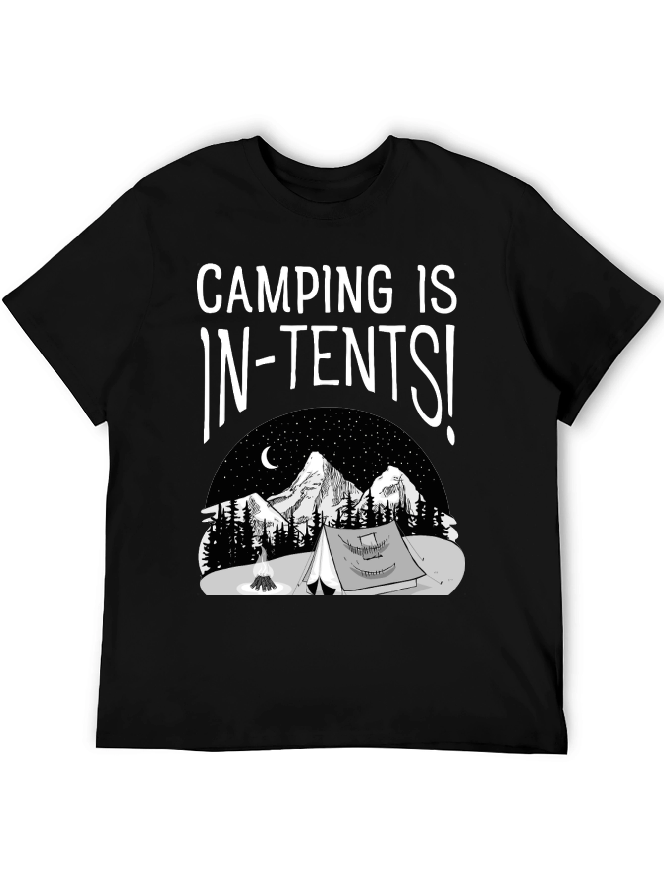 Camping Is In-Tents T-Shirt Graphic Tee