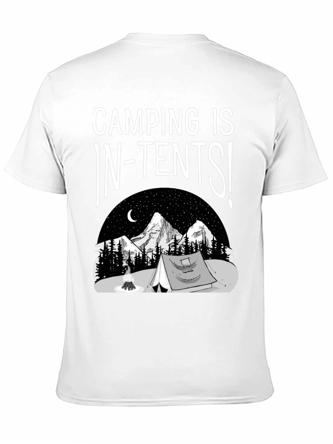 Camping Is In-Tents T-Shirt Graphic Tee