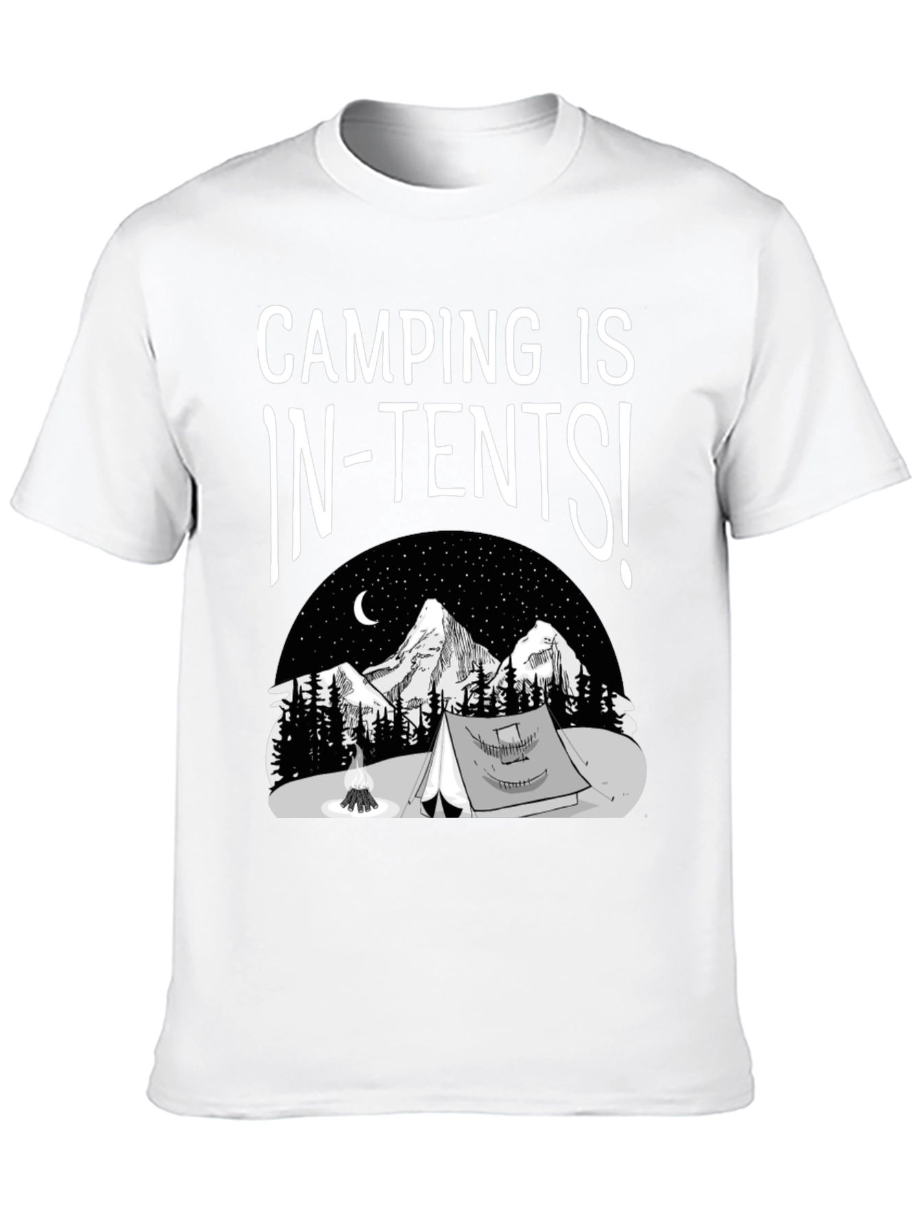 Camping Is In-Tents T-Shirt Graphic Tee